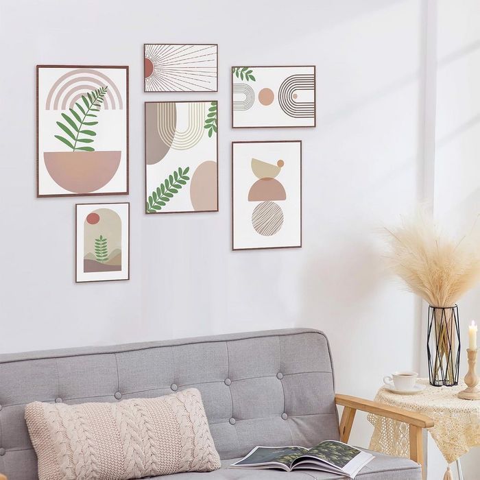 Obrazy ścienne minimalistyczne natura 6 sztuk