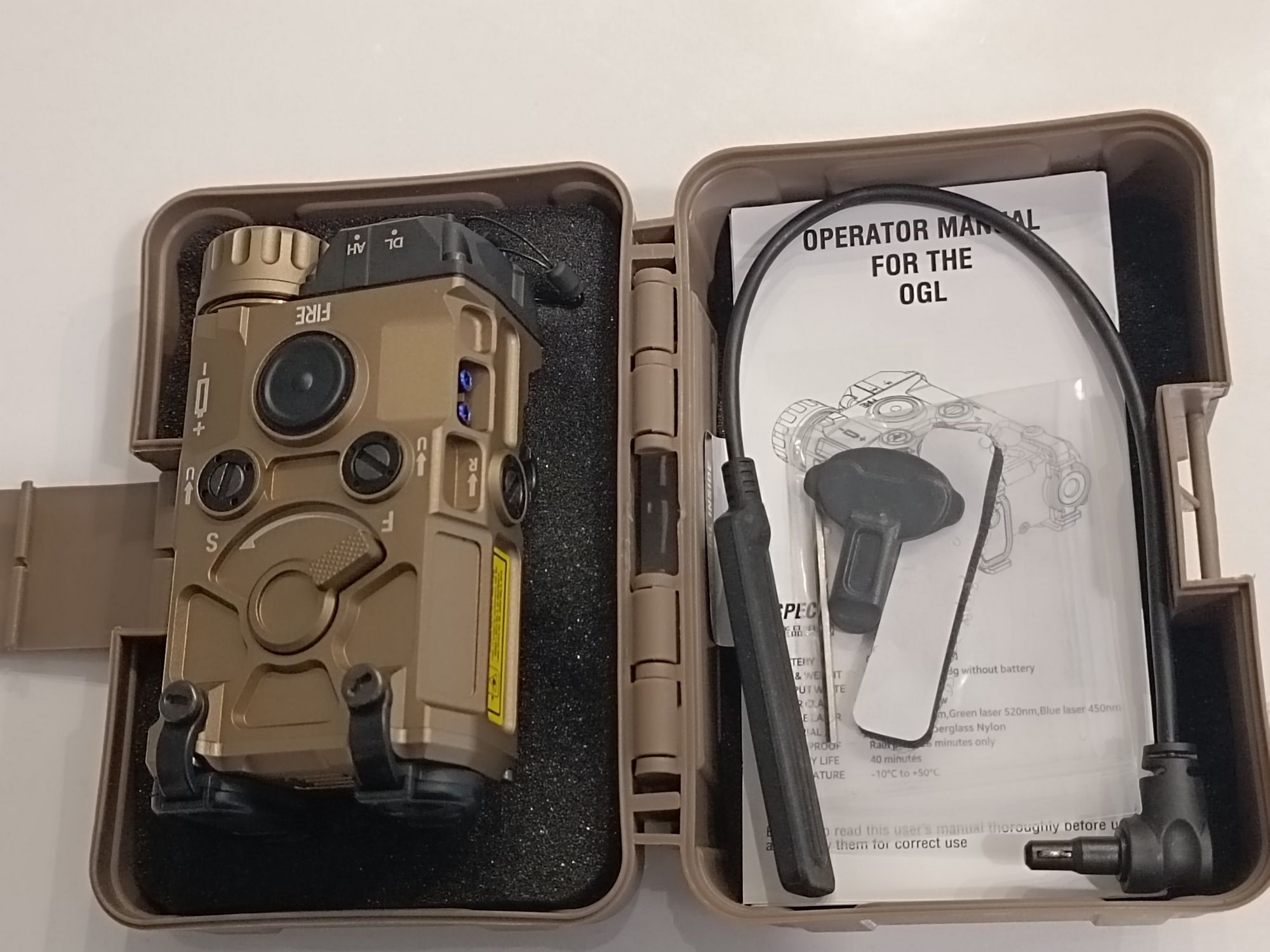 EOTech OGL (On Gun Laser), тактичний блок, лцу.