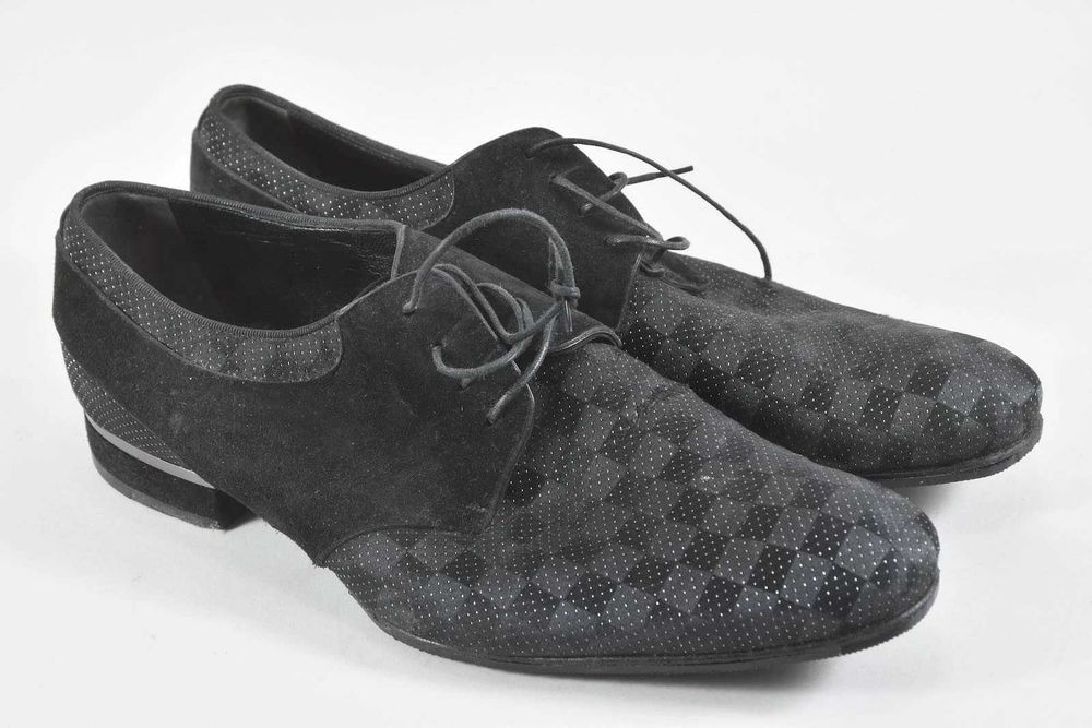 Louis Vuitton eleganckie buty męskie, materiał i skóra, rozmiar 7