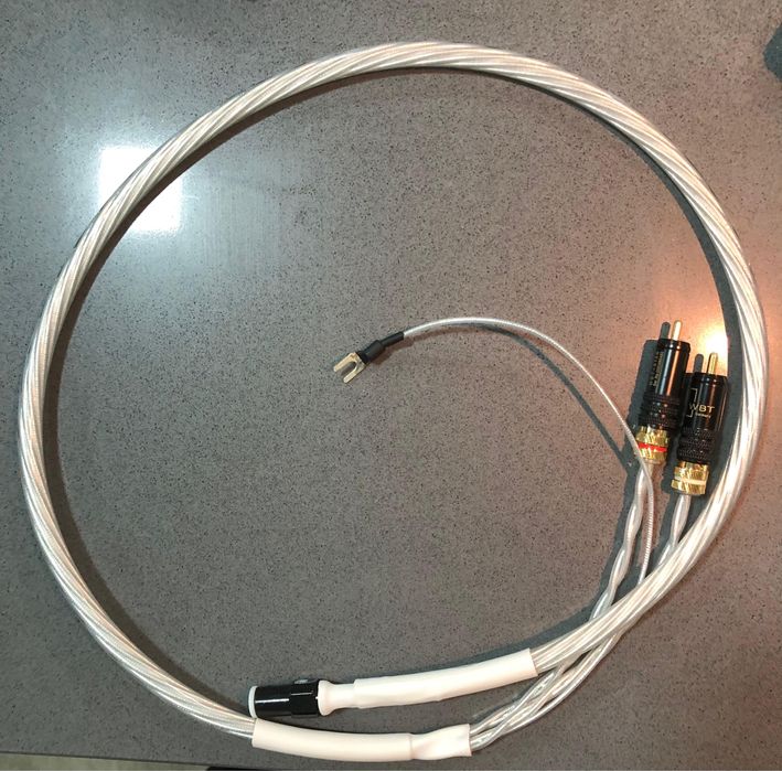 Cabo de tomada prata para 5 pin DIN para 2 RCA fono