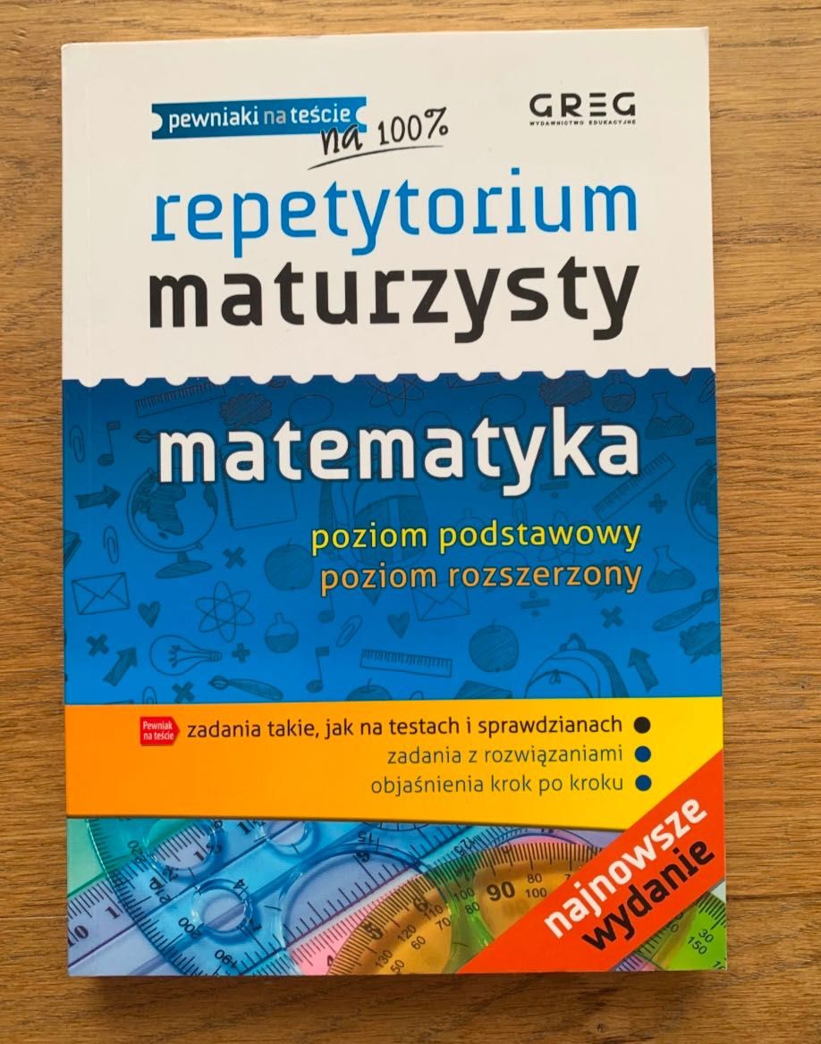Repetytorium do matematyki poziom podstawowy i rozszerzony