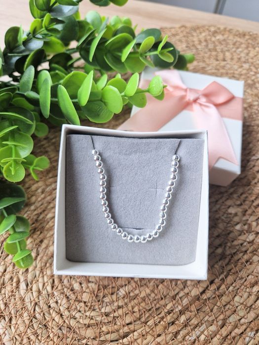 Bransoletka 925 srebrna posrebrzana nowa pudełko prezentowe prezent