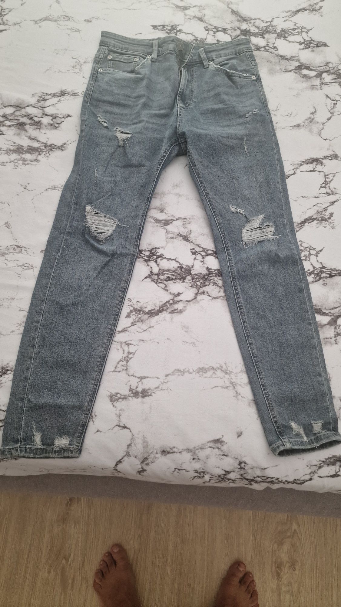 Calças ganga Pull &Bear Slim fit -Carrot