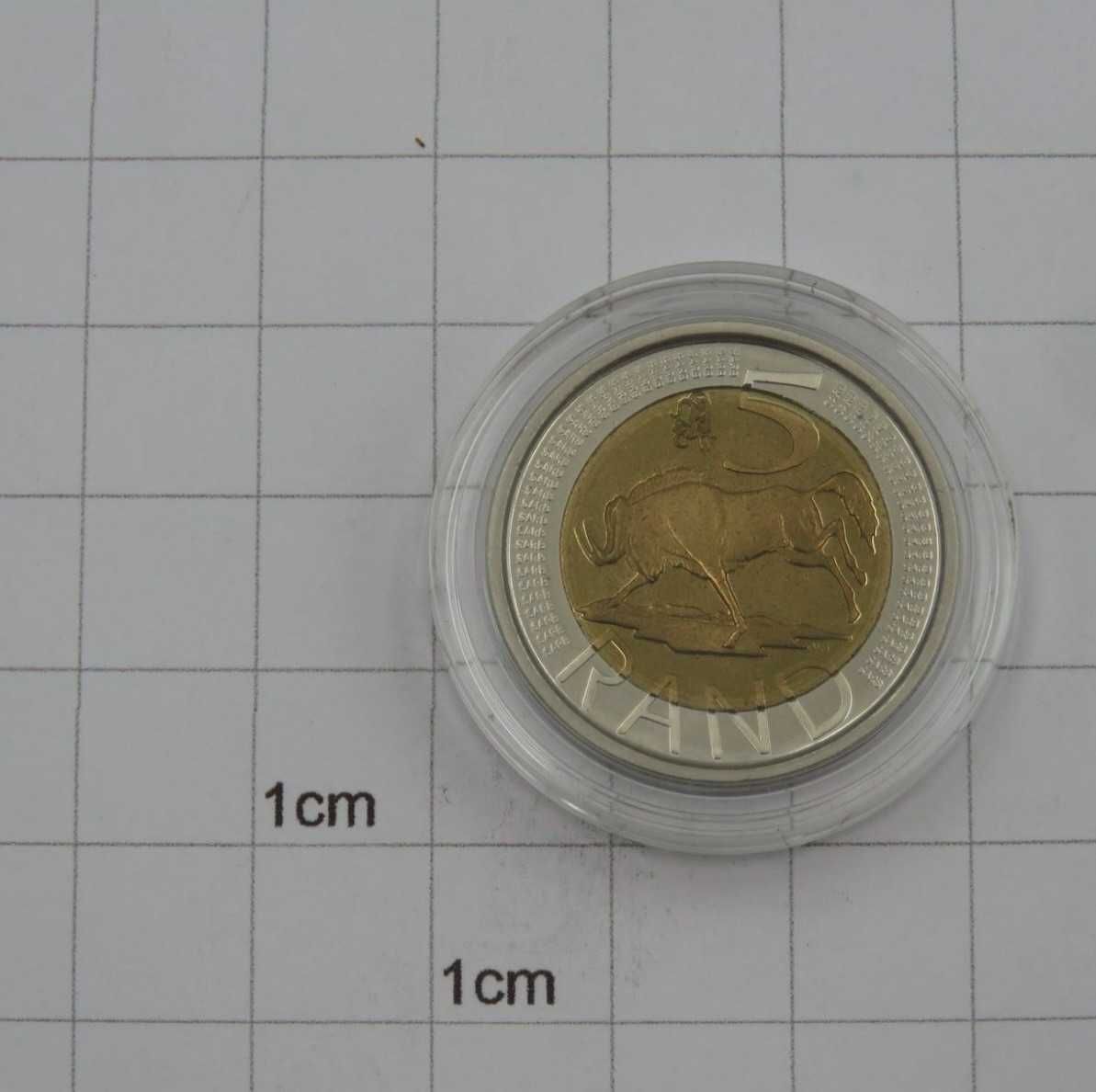 2007 Moeda de edição limitada sul-africana R5 com certificado