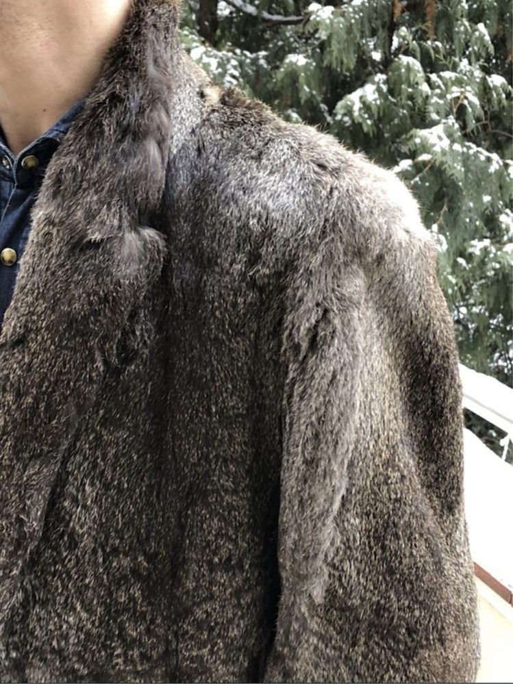 HUGO BOSS - Futro naturalne - królik