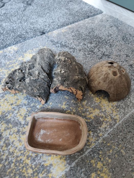 Terrarium 30x30x30 z matą grzewczą ze sterownikiem i dodatkami