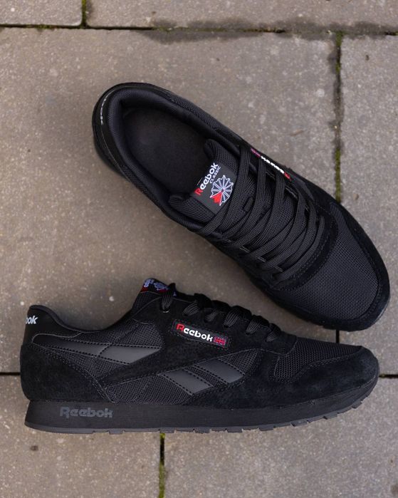 Чоловічі кросівки рибук чорні мужские кросовки Reebok демі