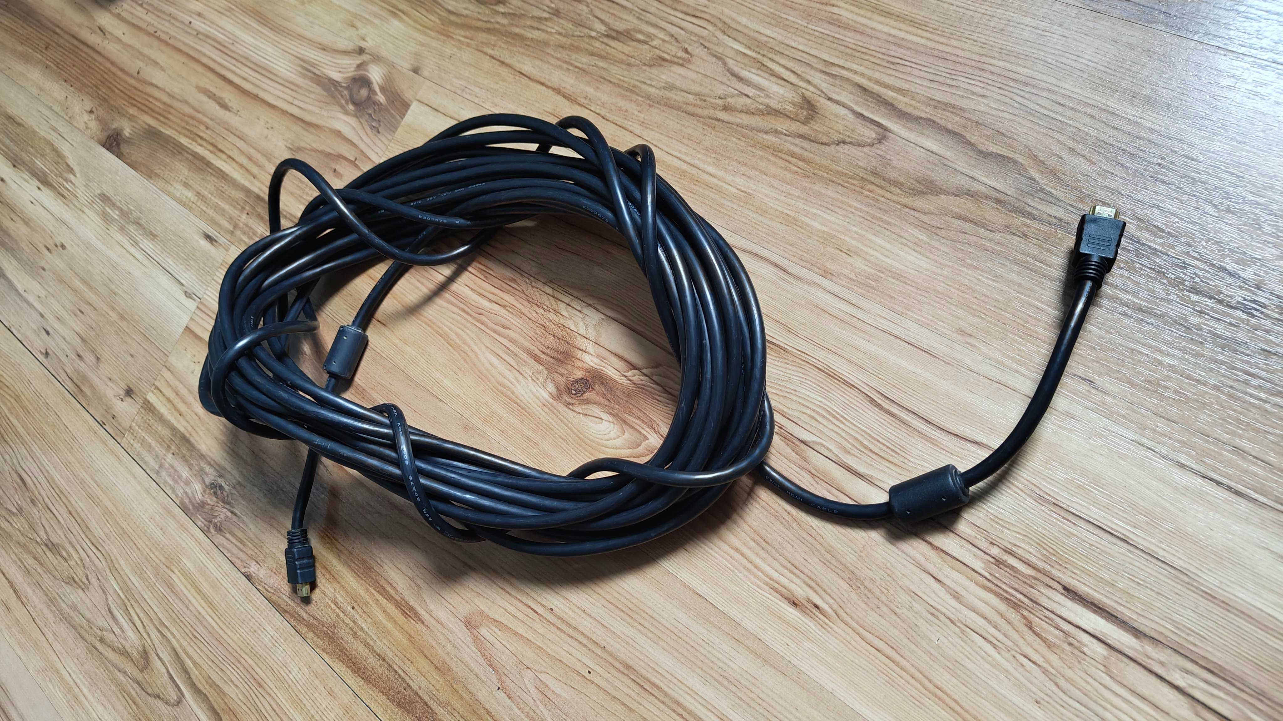 HDMI Kabel 15m D-sub SVGA 3m hama Grube ekranowane filtry