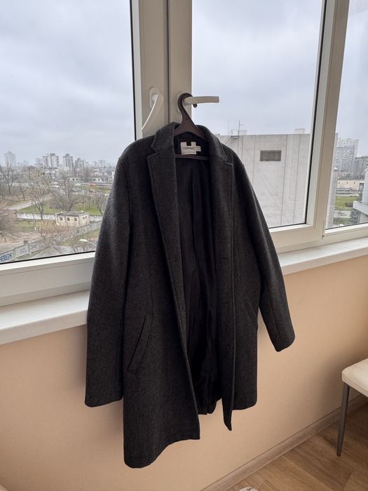 Пальто TopMan осіннє унісекс / розмір M 40 / сіре в ідеальному стані