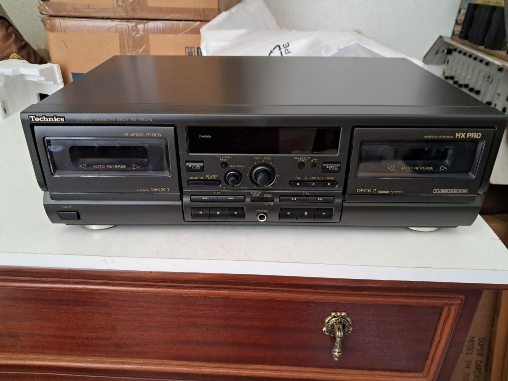 NOVO - Leitor duplo de Cassettes TECHNICS