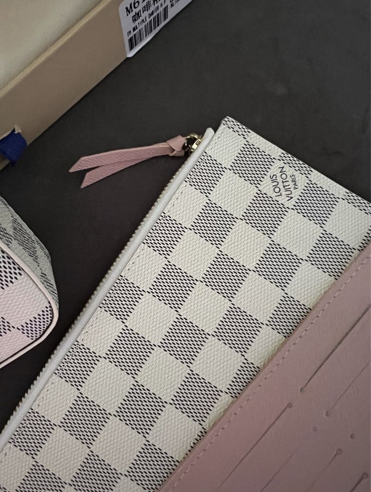 Torebka Louis Vuitton lv felicie monigram biala krata