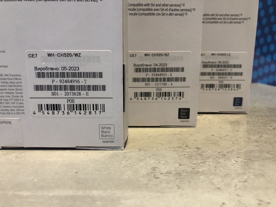 Навушники Sony WH-CH520 White/Blue/Black/Beige • Нова!