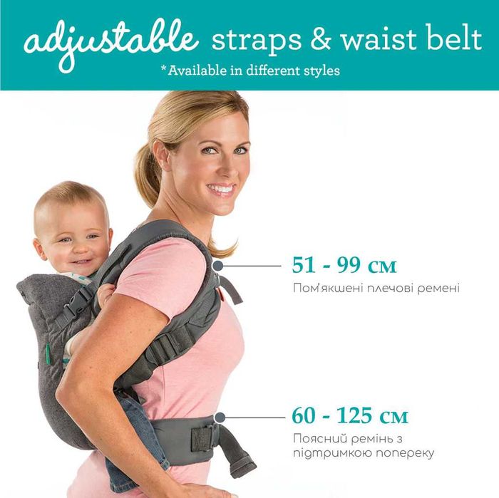 Ерго рюкзак Infantino Flip Advanced 4-в-1. Переноска, Кенгуру.