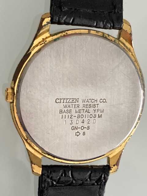 Relógio Citizen Quartz 1112-BO11O8M, base metal, resistente à água