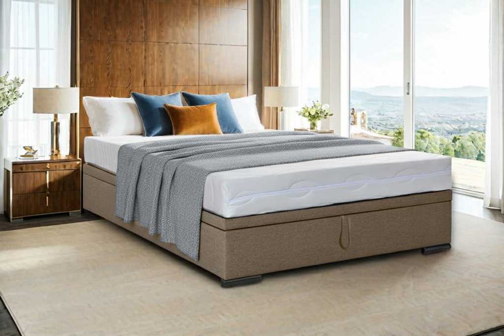 Łóżko kontynentalne PAKO 160 cm bez zagłówka