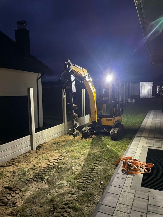 USŁUGI MINIKOPARKĄ, Przeciski kretem, media, przyłącza