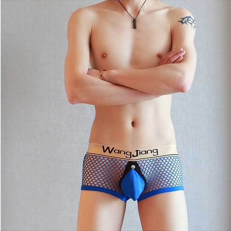 Męskie Siateczkowe Bokserki Jockstrap Otwarte z Przodu i z Tyłu - L