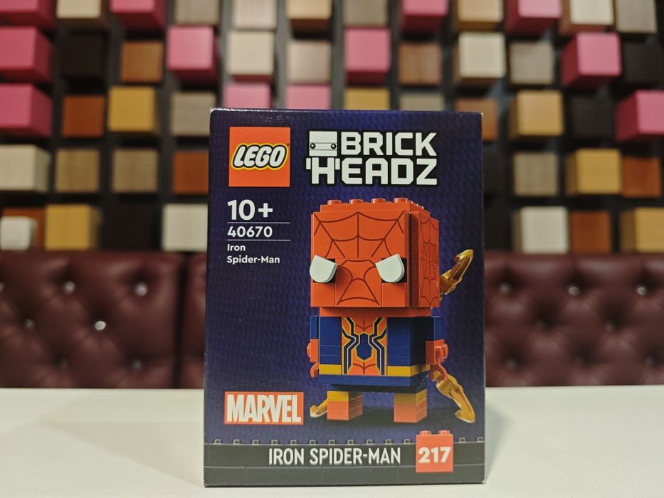 Конструктор LEGO BRICK HEADZ 40670 Залізна Людина-Павук (91 Деталь)