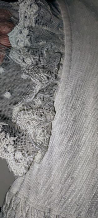 Sukienka po komunii na przebranie biała tiulowa tiul next r. 146