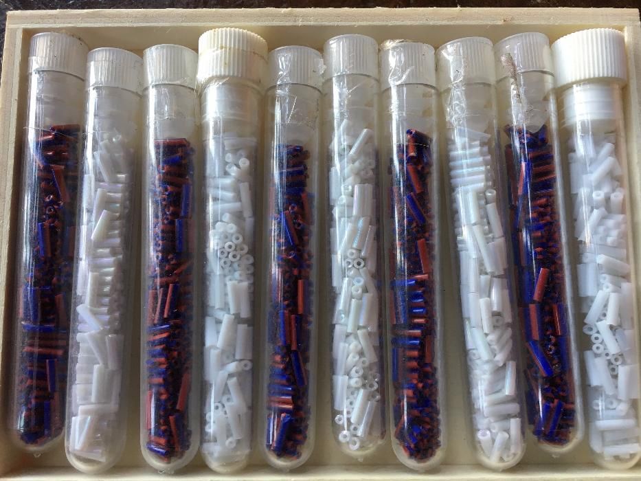 Packs 10 tubos Missangas - varias cores