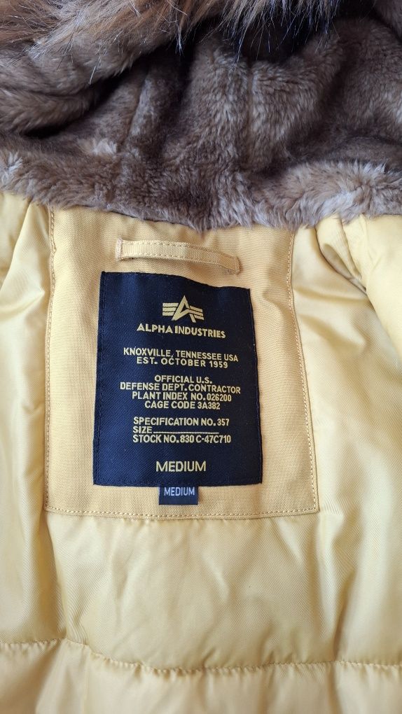 Kurtka zimowa męska Alpha Industries N-3B rozmiar M
