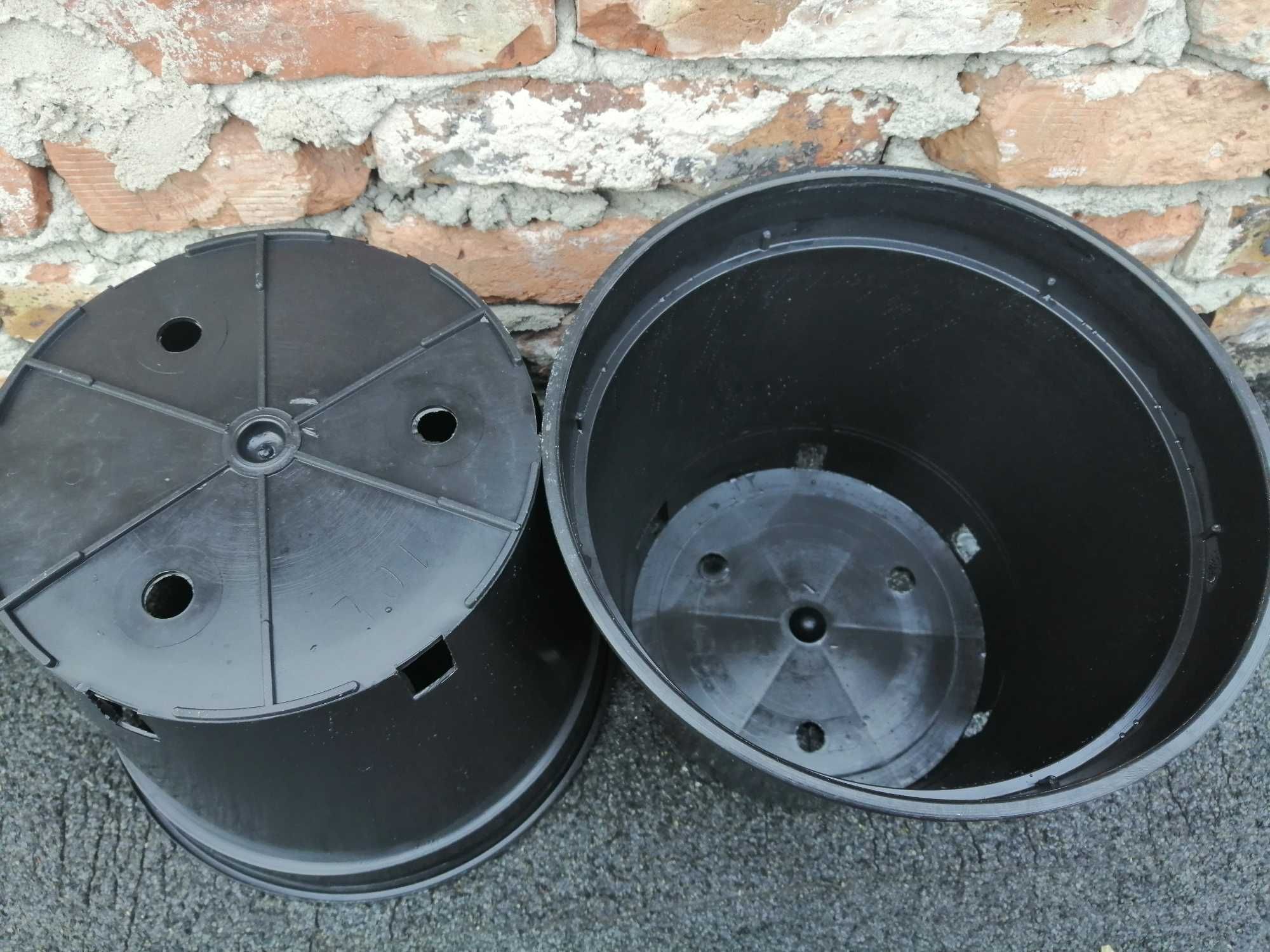 Doniczki produkcyjne 10 L litrów WYSOKIE 29cm 10L GRUBE