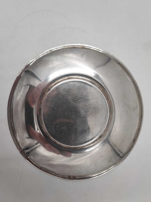 Срібне блюдце прикрашено штіхелем "Квіти" - Харків, Україна