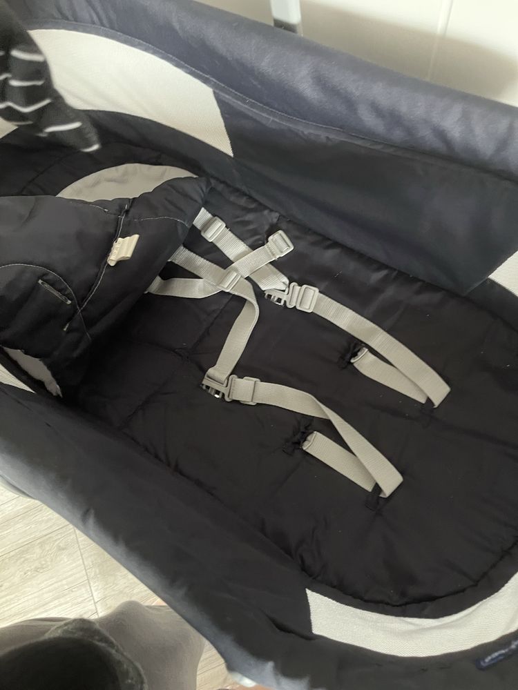 chicco babyhug 4w1 air ciemnoszare łóżeczko kołyska