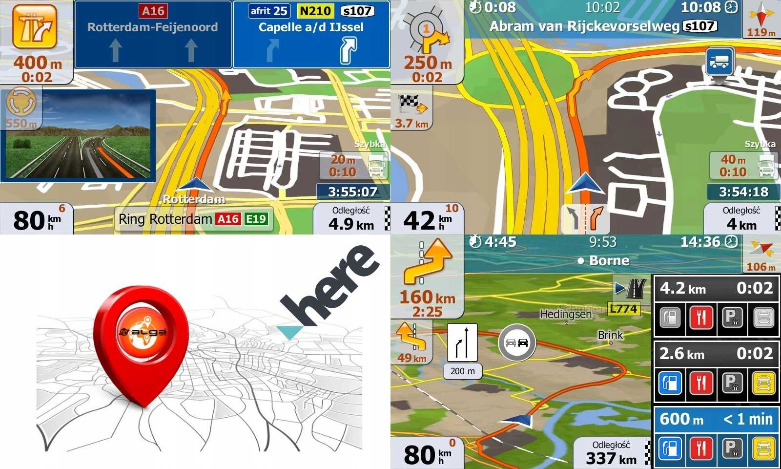 Nawigacja IGO Truck - Tir  Cała Europa + ADR