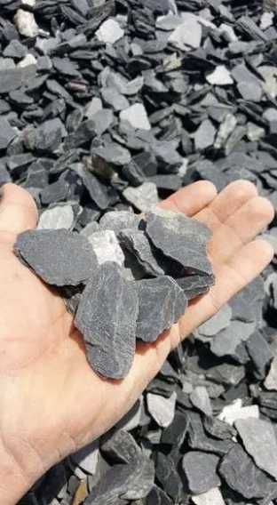 Antracytowa KORA KAMIENNA Kamień Ogrodowy Żwir Grys Opaska