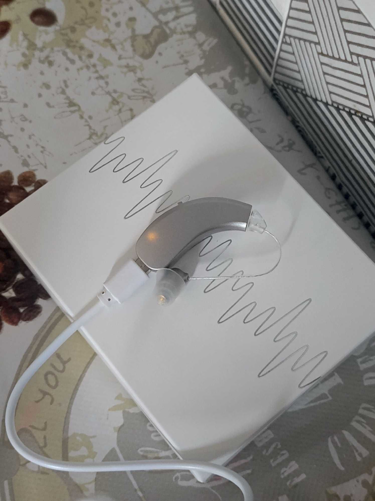 Заушный слуховой аппарат с USB-зарядкой для четкого слуха