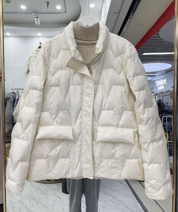 Демісезон осіння куртка бомбер пуховик натуральний пух mango zara