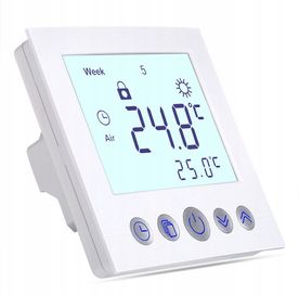 Cyfrowy termostat pokojowy C16.H3 16A Niebieski termostat z wyświetlac
