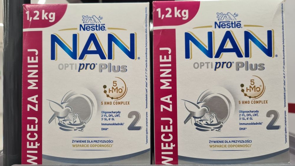 Mleko nastepne Nan Opti pro plus 2 1,2kg!