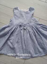 Sukienka 9-12 miesięcy H&M