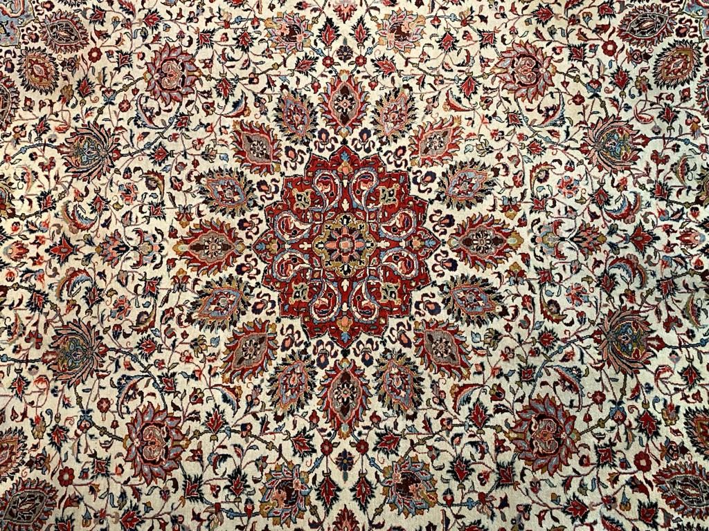 Perski dywan Ardabil 360 # 280 Ręcznie tkany wełniany z Iranu