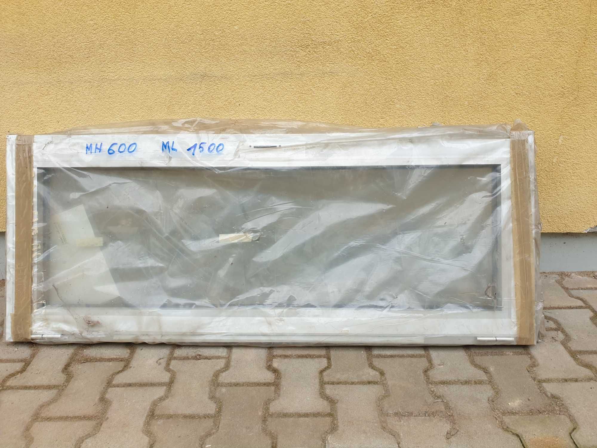 Okno aluminiowe 600x1500 z przekładką termiczną