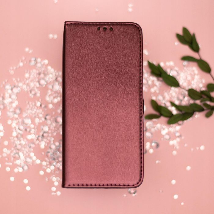Etui Z Klapką Xiaomi Redmi Note 12S 4G Burgundowe