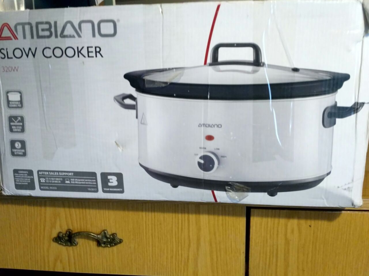 Мультиварка Ambiano 320w Slow Cooker - White