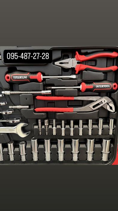 Набір інструментів на 233 од. INTERTOOL ET-8233 серия STORM Cr-V