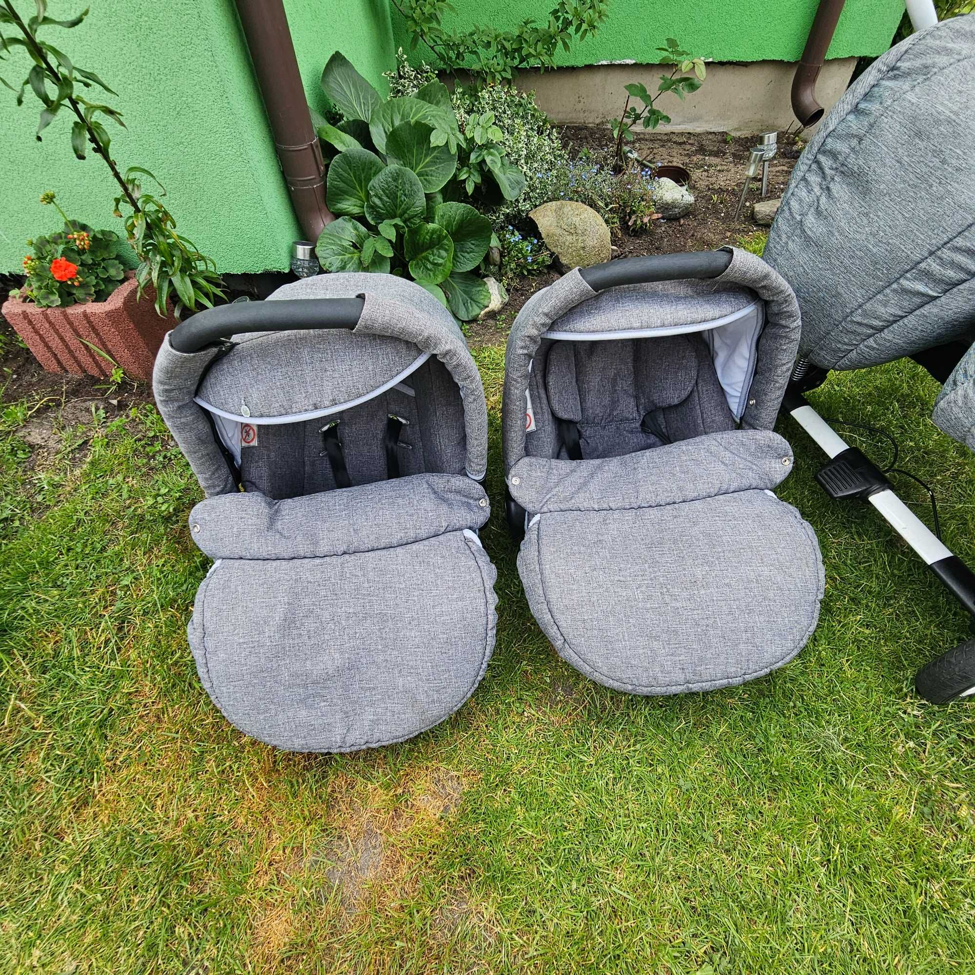 Wózek bliźniaczy 3w1  FENIX DUO PRIME