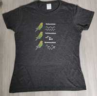 T-shirt koszulka damska Papugi papuszki big print rozmiar M nowa