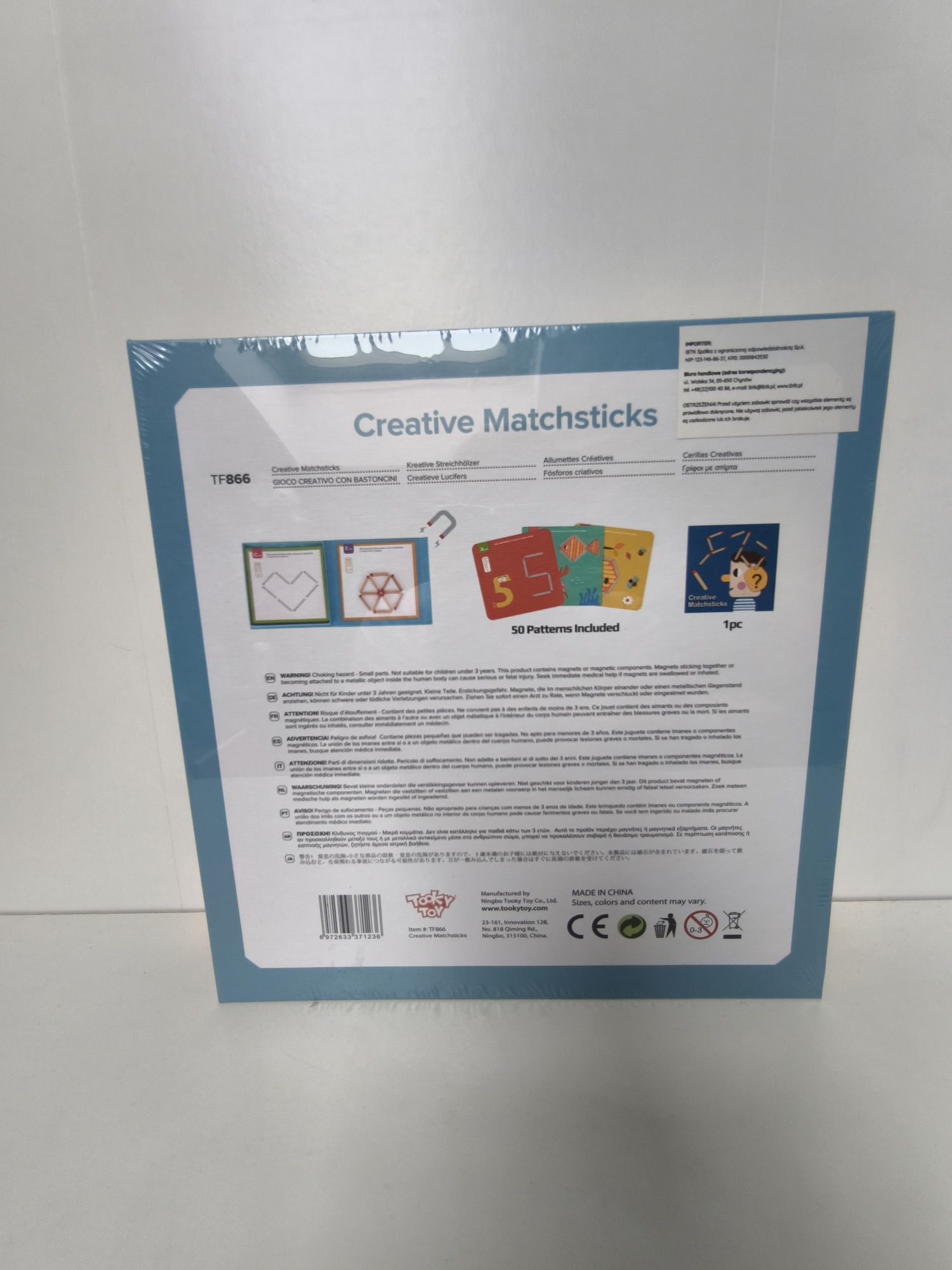 TOOKY TOY Drewniana Układanka Montessori Gra Logiczna