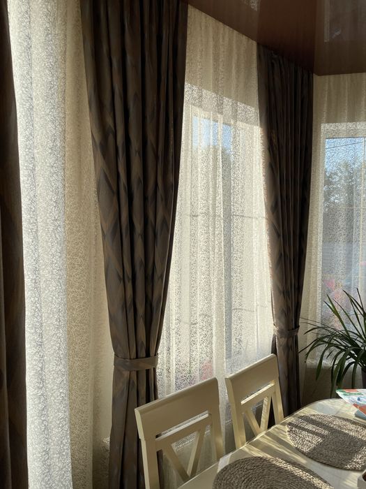 Тюль колір шампань