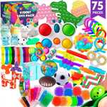 Zestaw zabawek ANTYSTRESOWYCH FIDGET TOYS wypełniacze 75 szt C142