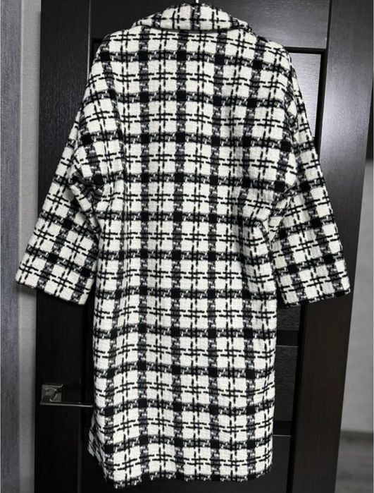 Пальто оверсайз в клітинку