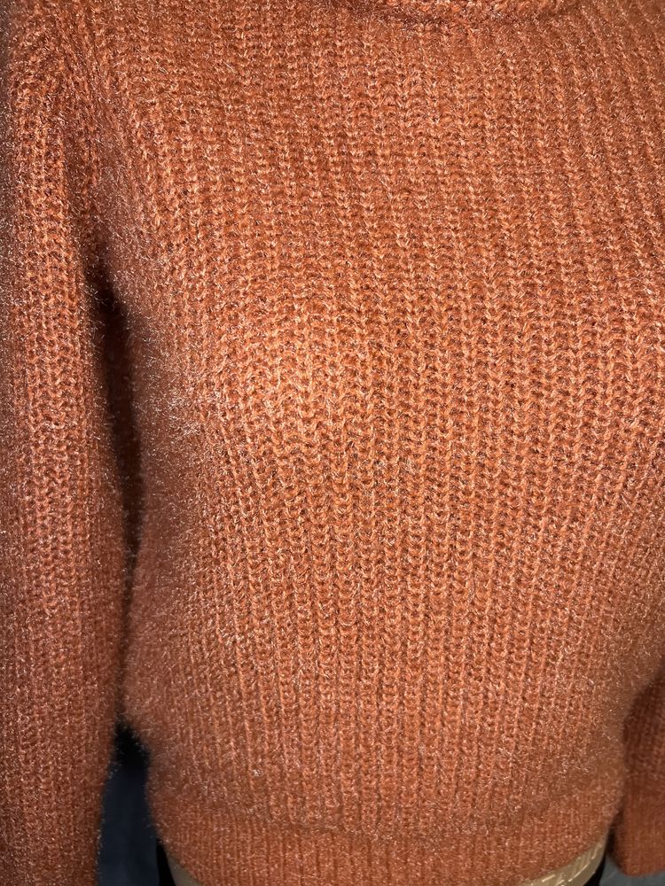 Теплый свитер кофта теплая вязанная