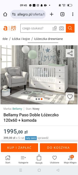 Łóżeczko dziecięce Bellani