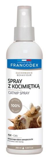 Spray z kocimiętką - wabia koty do spryskanych miejsc Francodex 200ml
