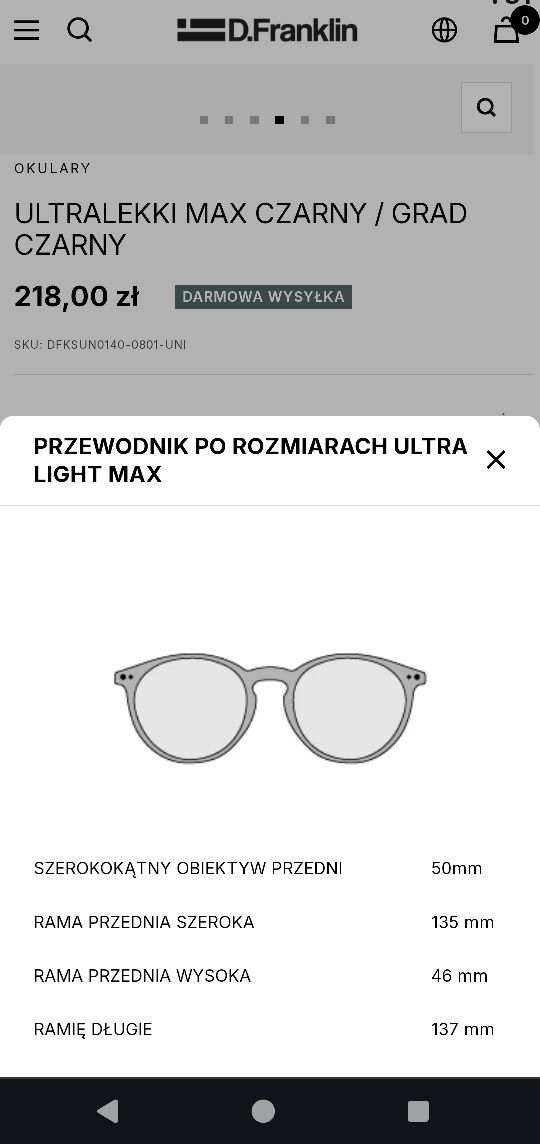 Okulary przeciwsłoneczne D.Franklin